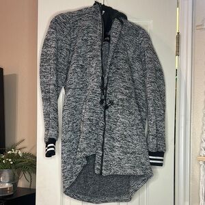 Black and White Hooded jacket